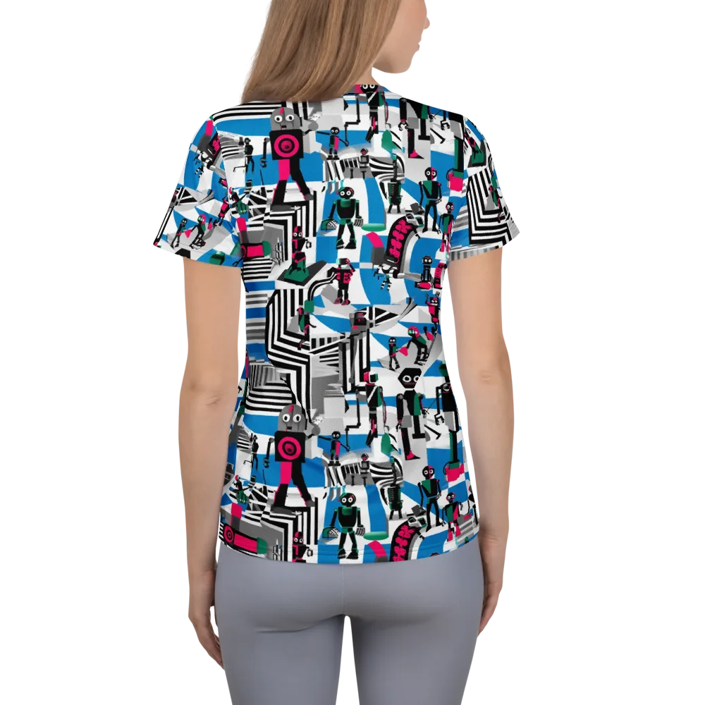 Synthetic Circus on Women's Athletic T-Shirt — Back