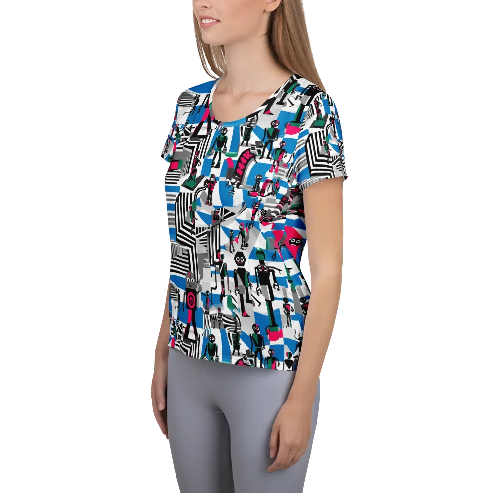 Synthetic Circus on Women's Athletic T-Shirt — Left