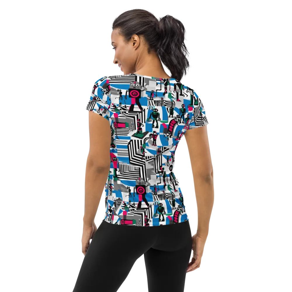 Synthetic Circus on Women's Athletic T-Shirt — Back