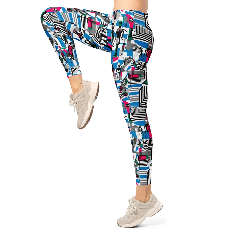 Synthetic Circus on Leggings — Left
