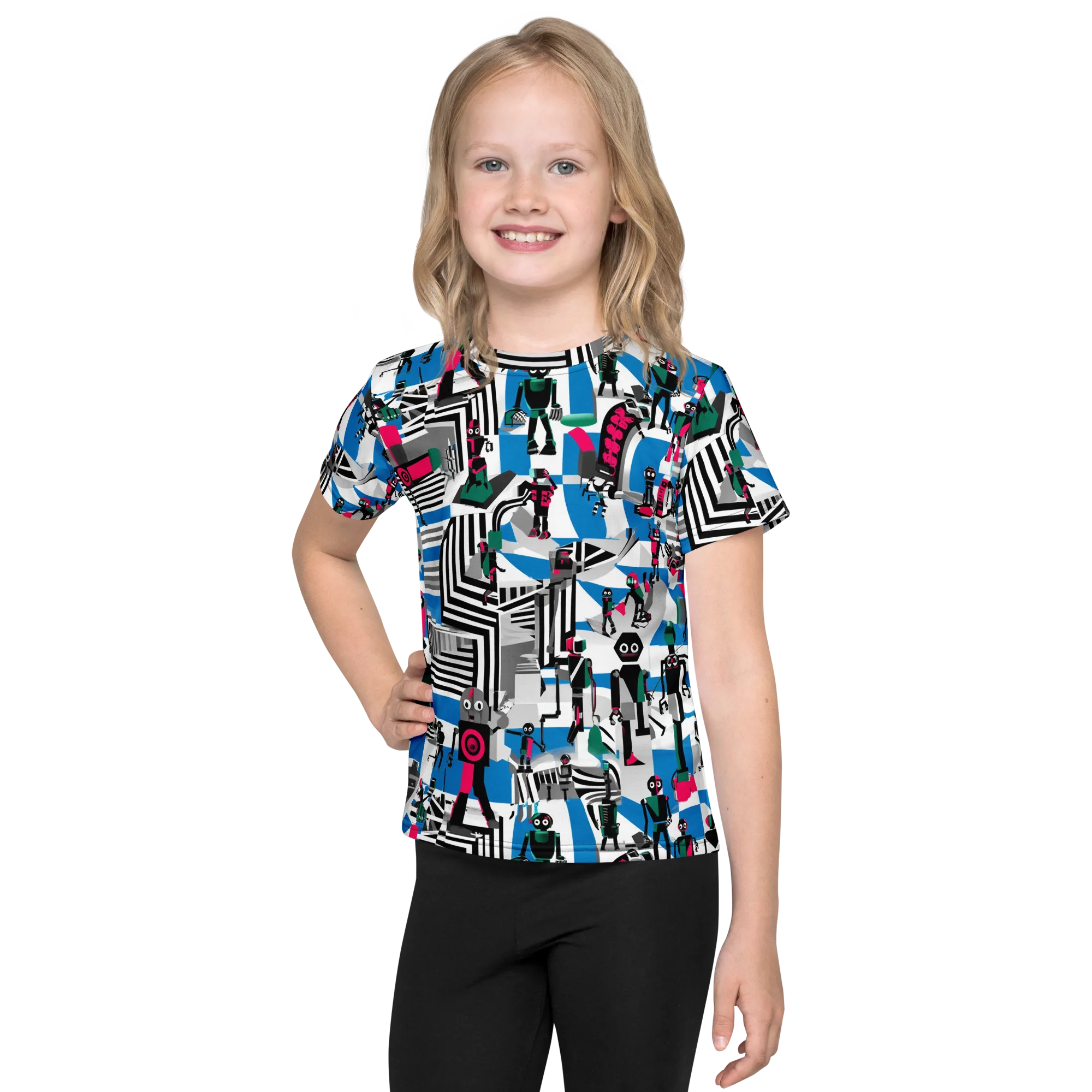Synthetic Circus on Kids Crew Neck T-Shirt — Front