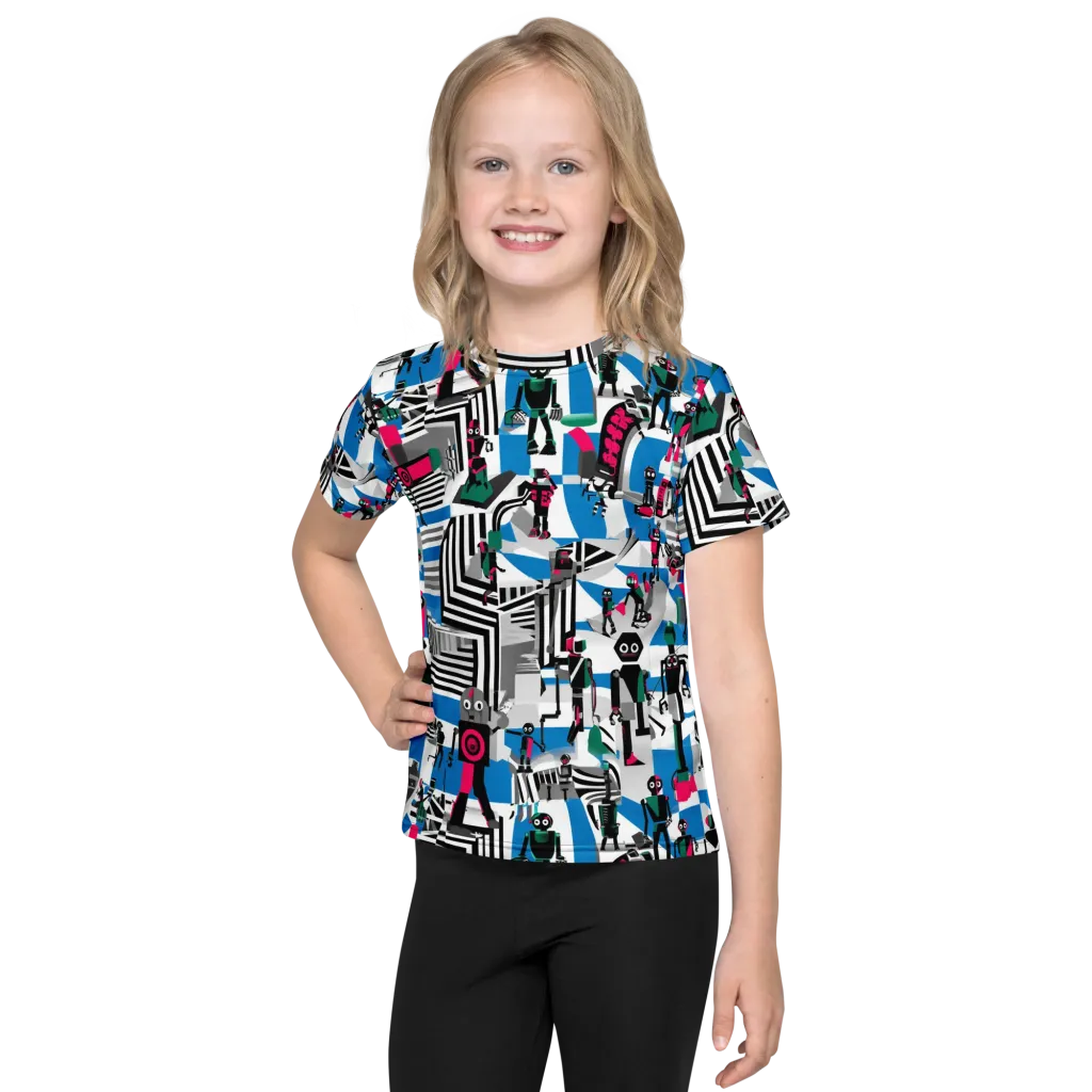 Synthetic Circus on Kids Crew Neck T-Shirt — Front