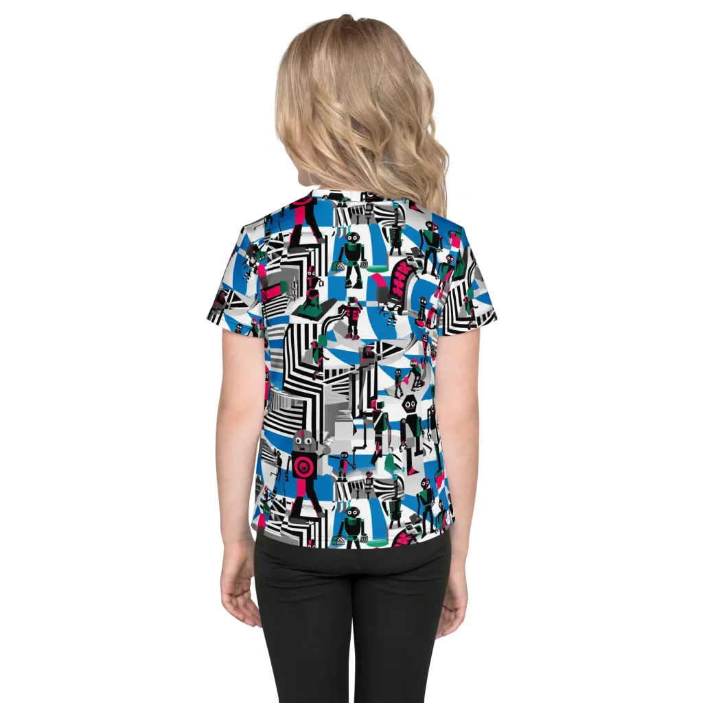 Synthetic Circus on Kids Crew Neck T-Shirt — Back