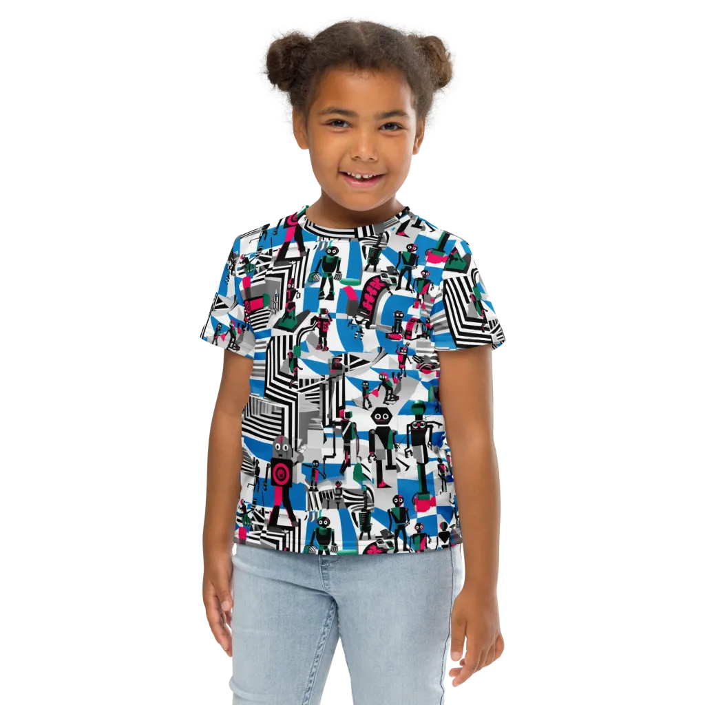 Synthetic Circus on Kids Crew Neck T-Shirt — Front