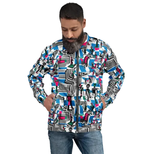 Synthetic Circus on a Bomber Jacket