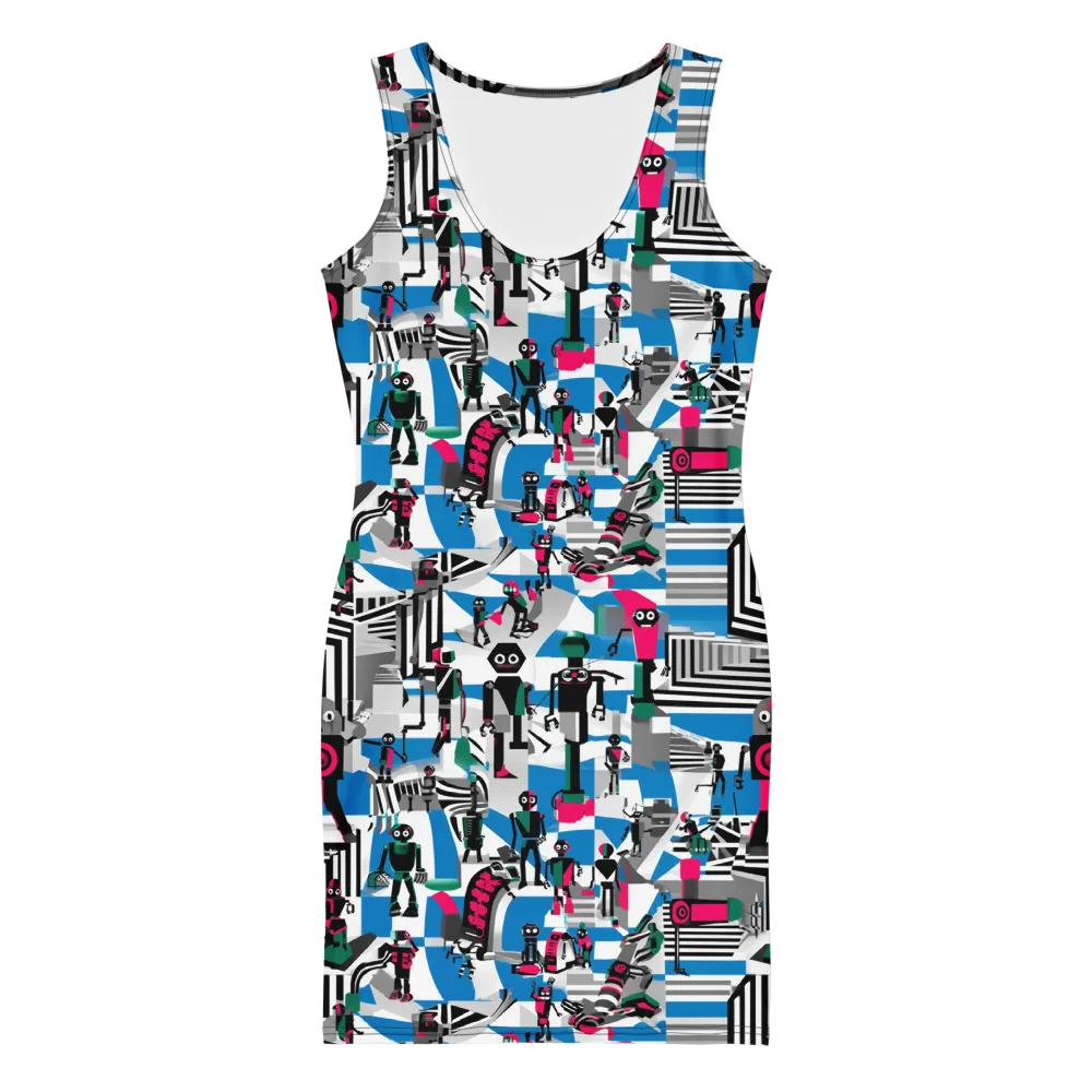 Synthetic Circus on Bodycon Dress — Front