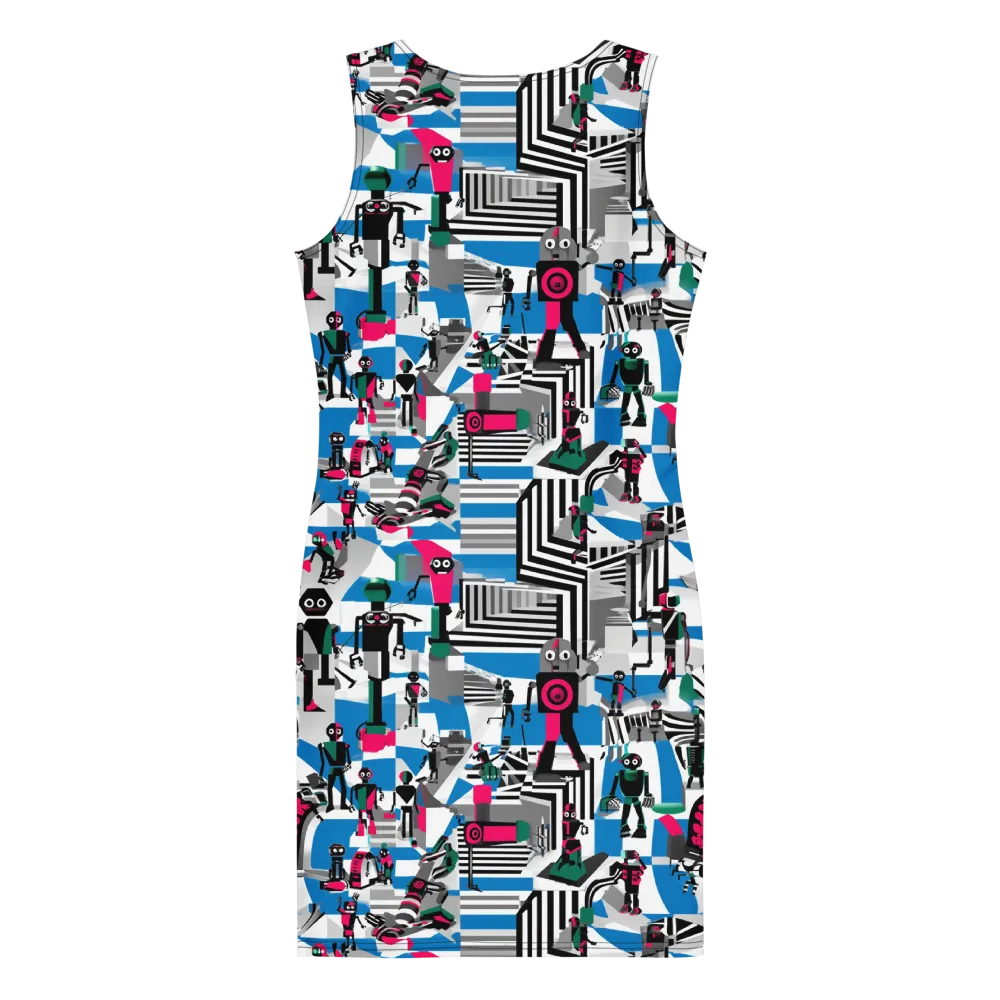 Synthetic Circus on Bodycon Dress — Back
