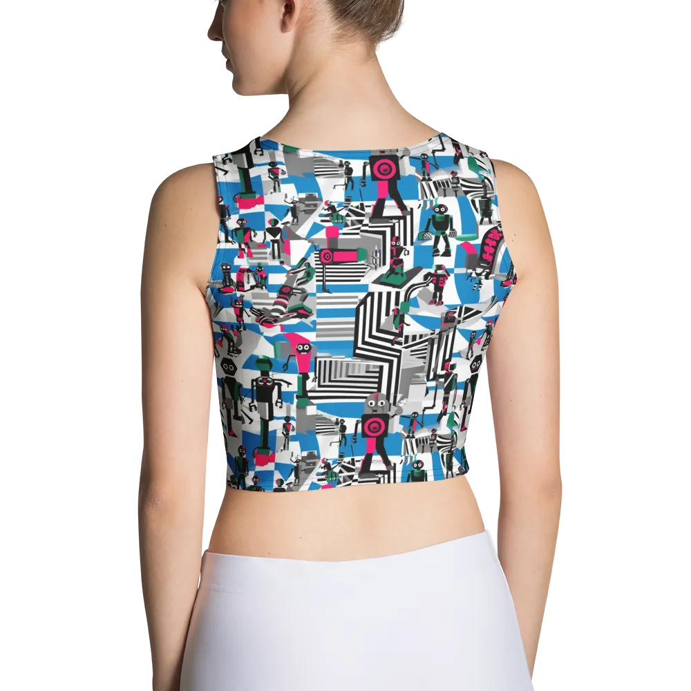 Synthetic Circus on Crop Top — Back