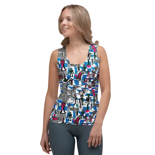 Synthetic Circus on a Women's Tank Top