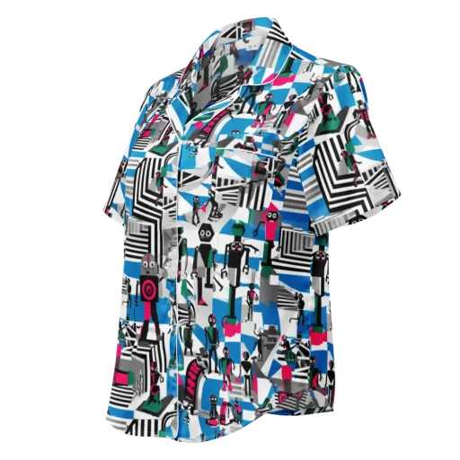 Synthetic Circus on a Women's Short Sleeve Pajama Top
