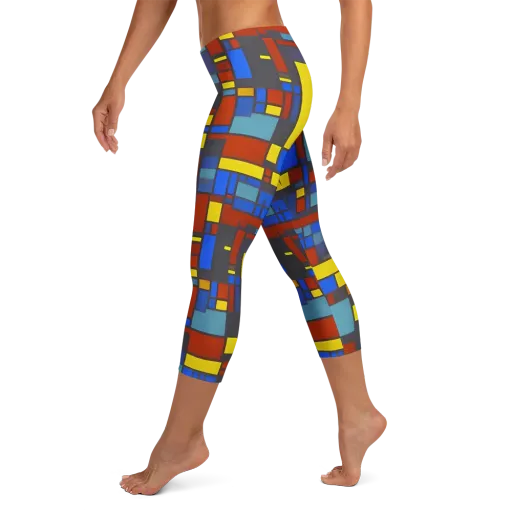 Cobalt Construct on a Capri Leggings