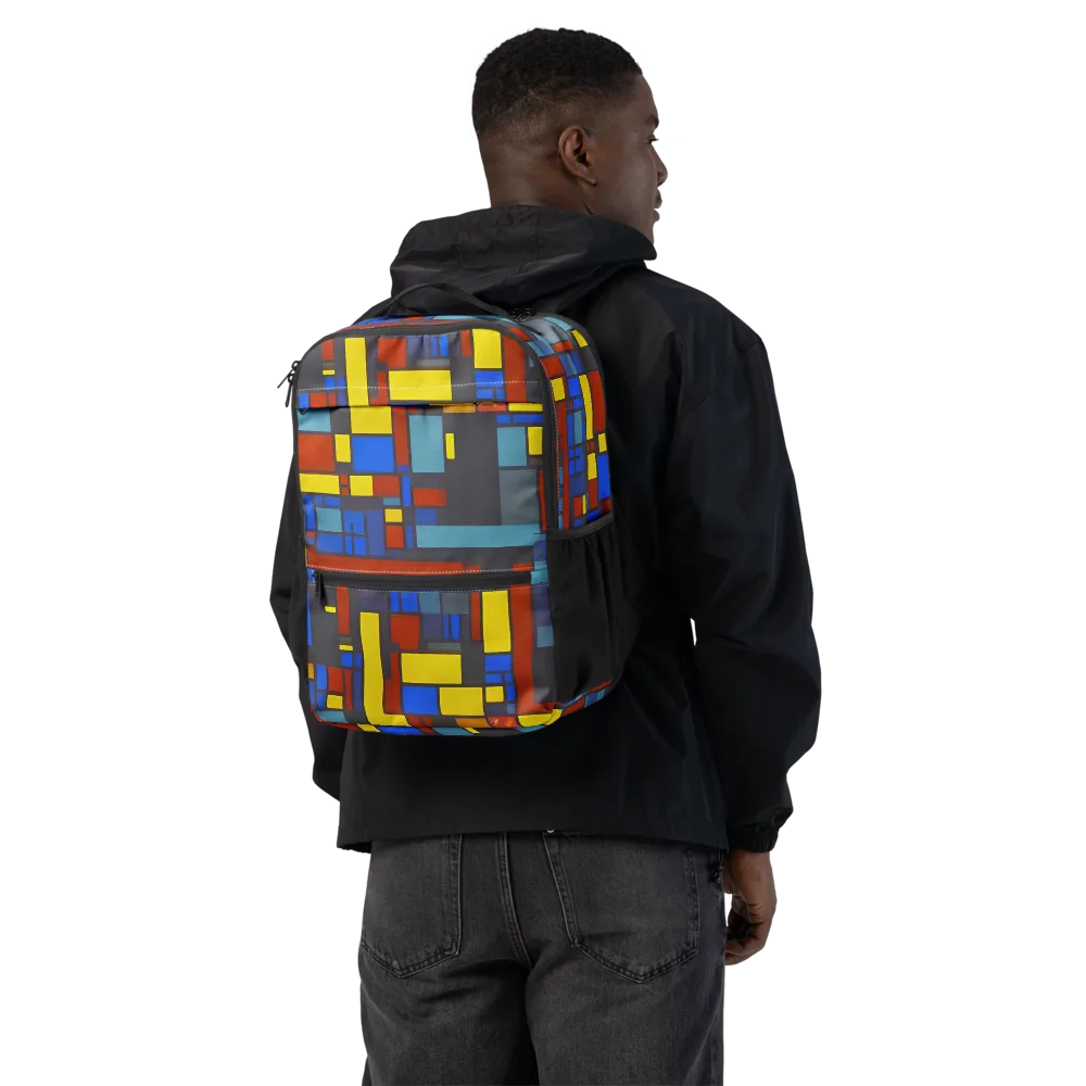 Cobalt Construct on Utility Backpack — Back