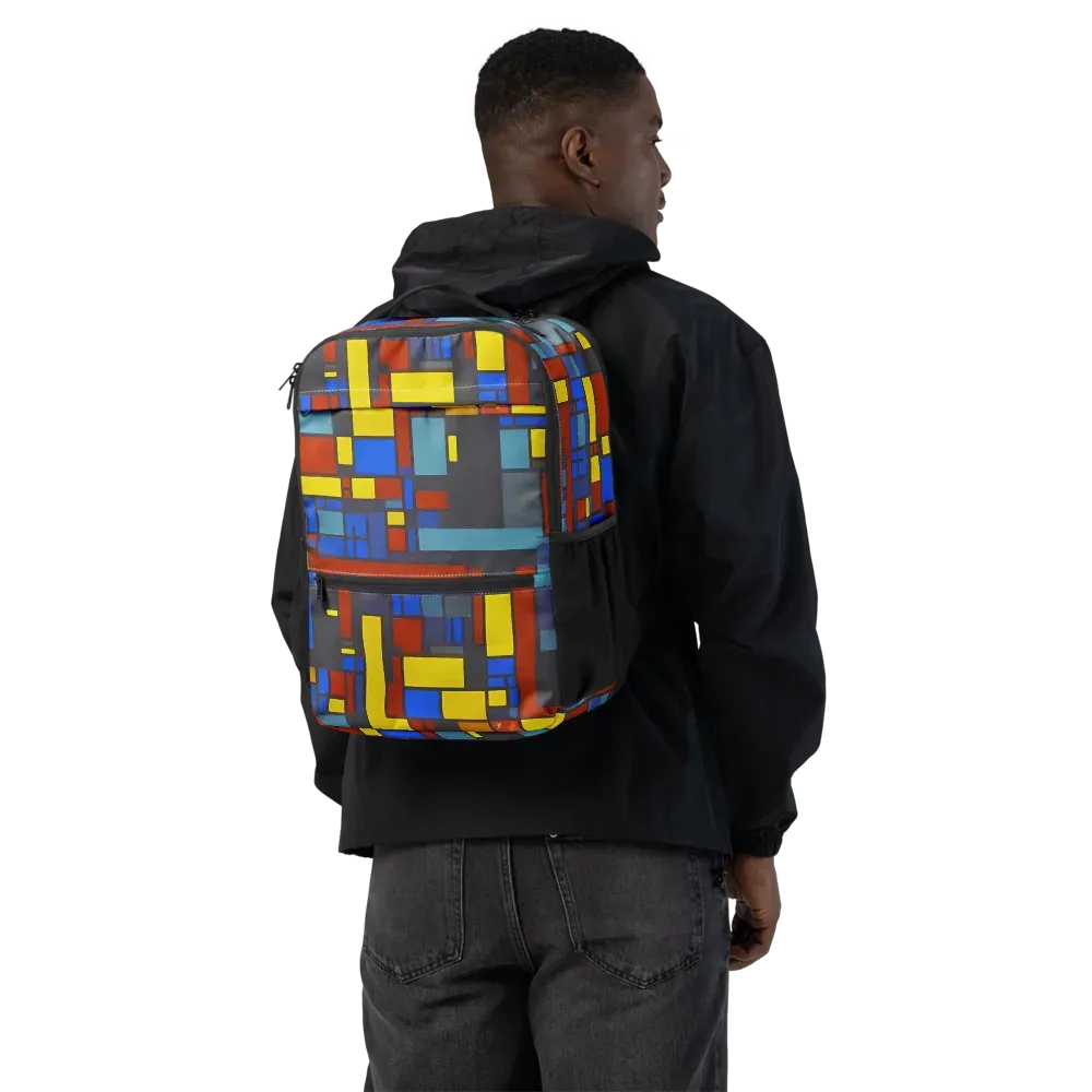 Cobalt Construct on Utility Backpack — Back