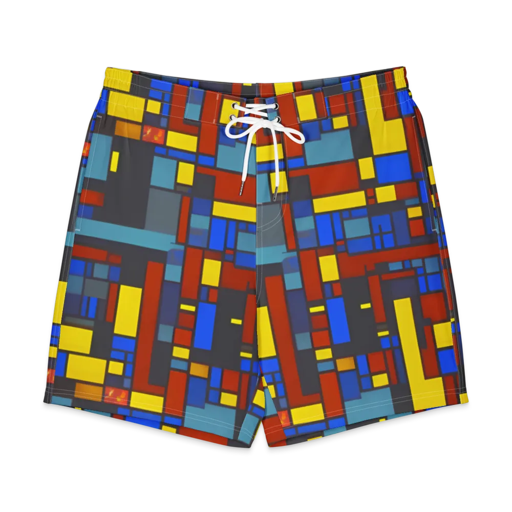 Cobalt Construct on Men's Board Shorts — Front