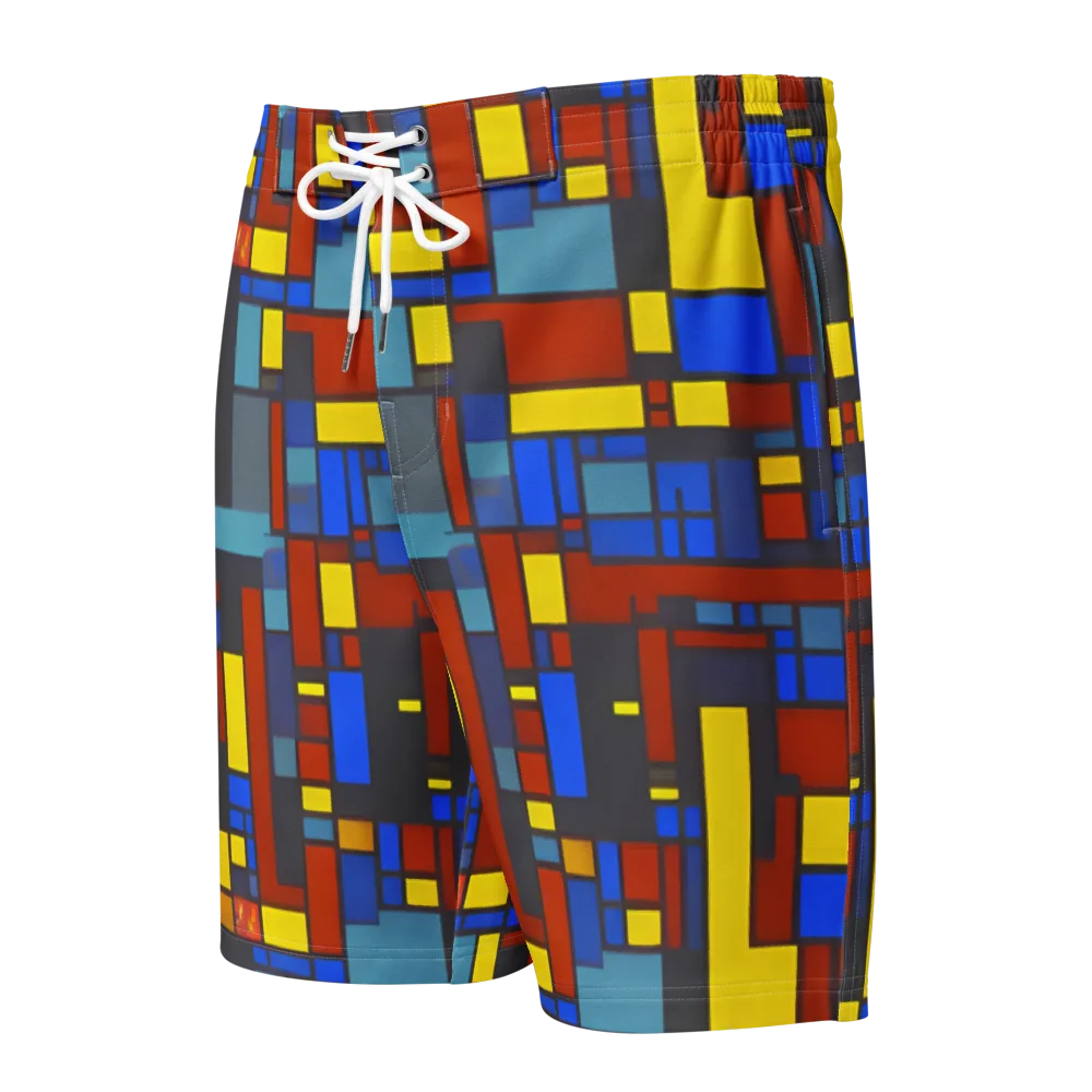 Cobalt Construct on Men's Board Shorts — Front