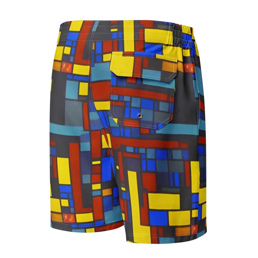 Cobalt Construct on Men's Board Shorts — Back