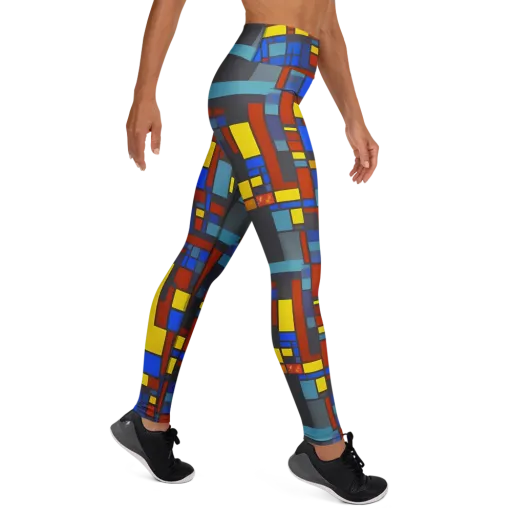 Cobalt Construct on a Yoga Leggings