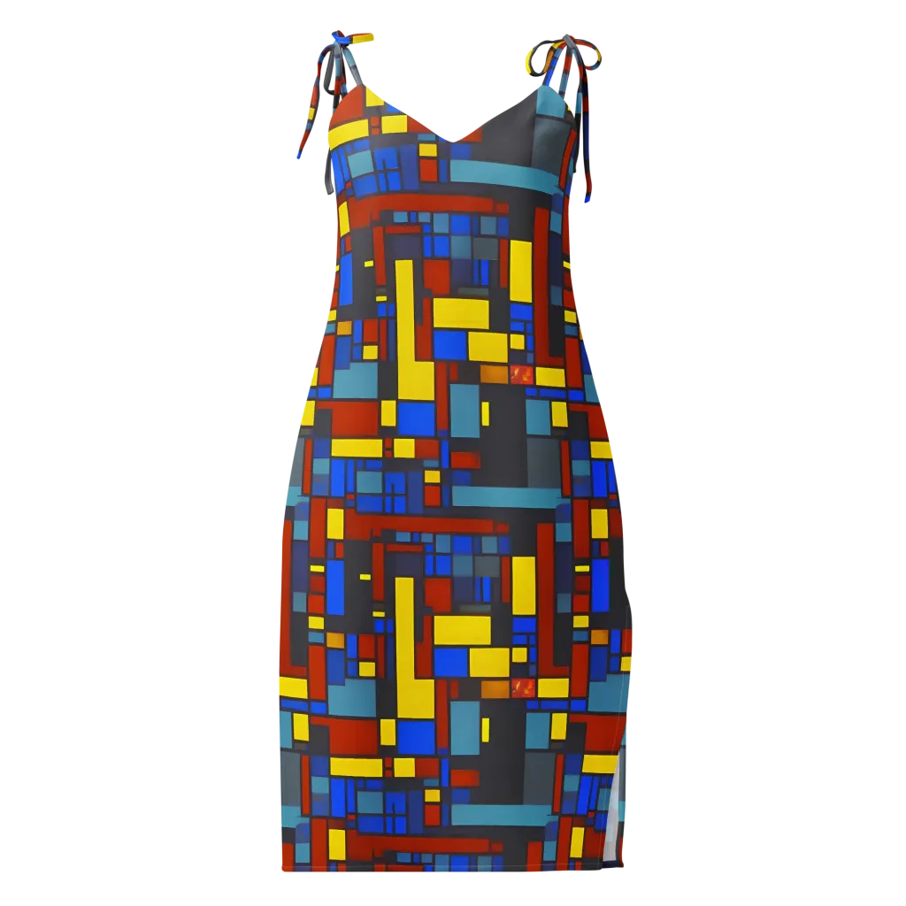 Cobalt Construct on Slip Dress — Front