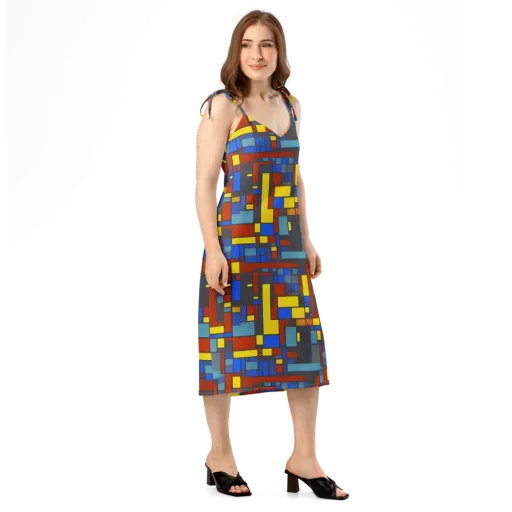 Cobalt Construct on a Slip Dress
