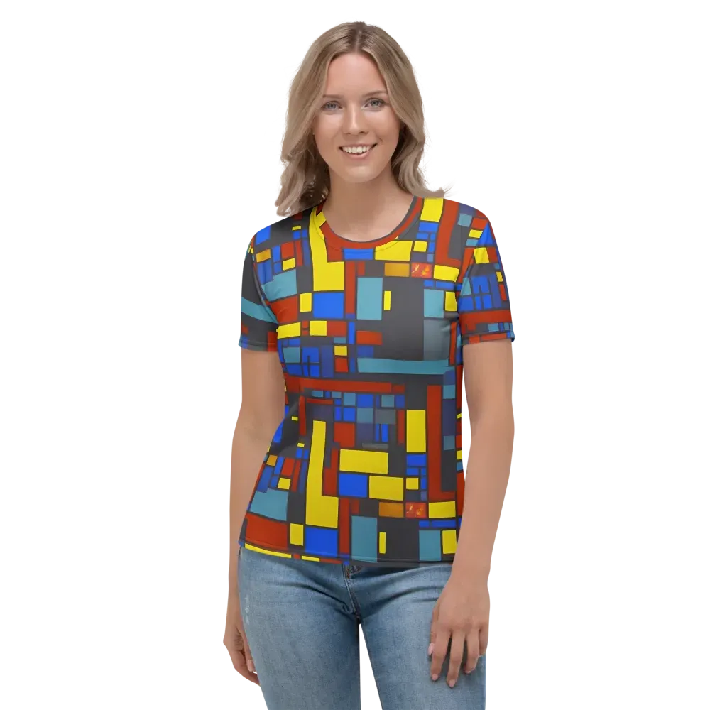 Cobalt Construct on Women's Crew Neck T-Shirt — Front