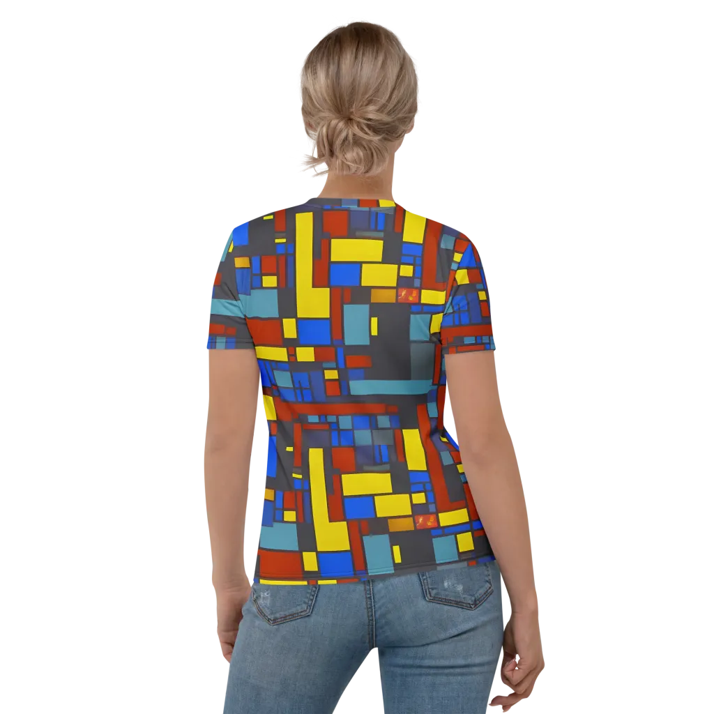 Cobalt Construct on Women's Crew Neck T-Shirt — Back