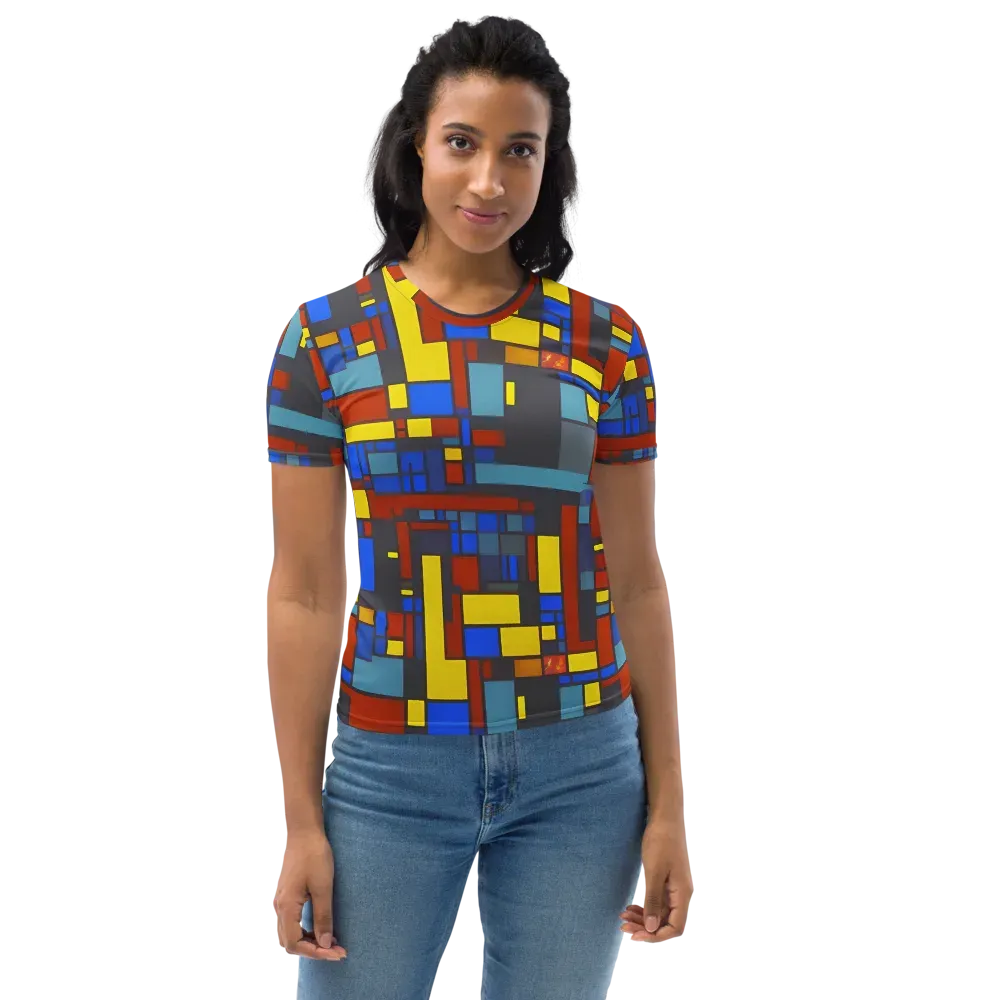 Cobalt Construct on Women's Crew Neck T-Shirt — Front