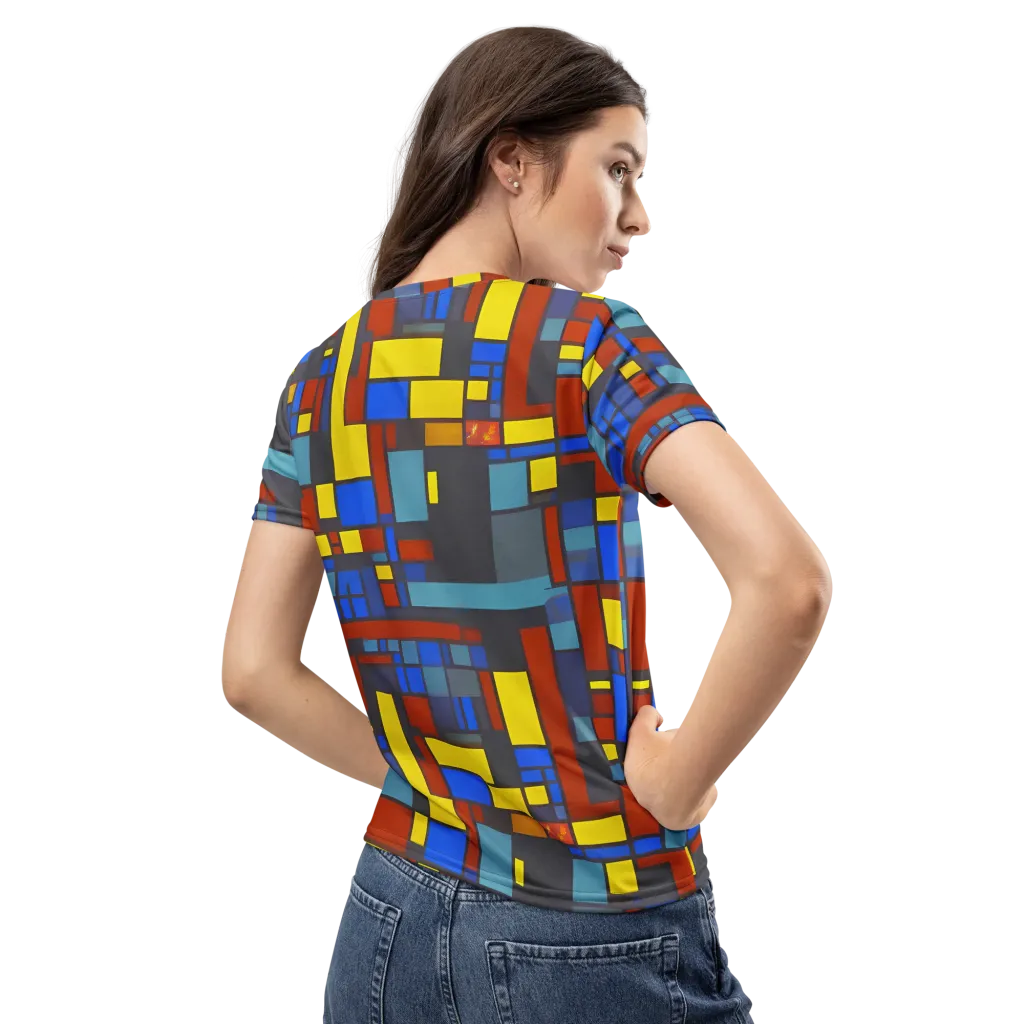 Cobalt Construct on Women's Crew Neck T-Shirt — Back