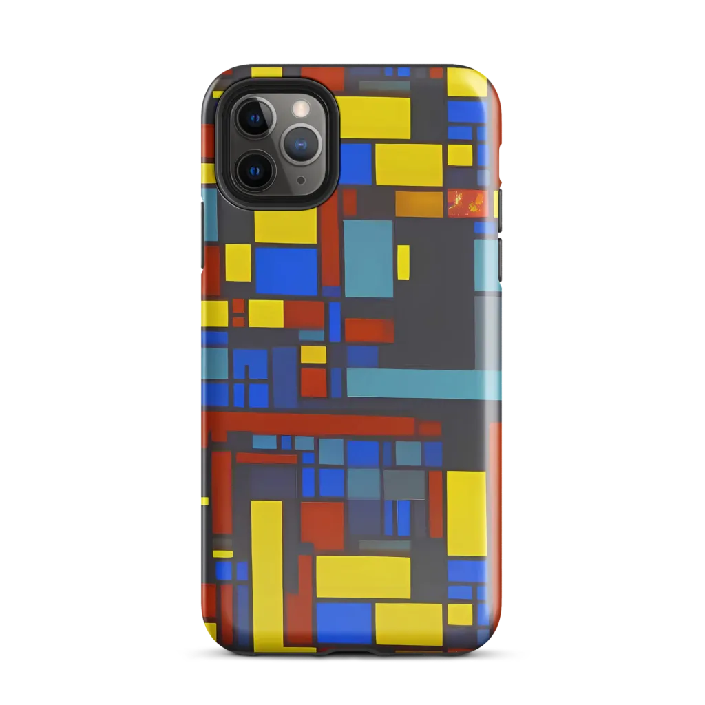 Cobalt Construct on Tough Case for iPhone® — Front