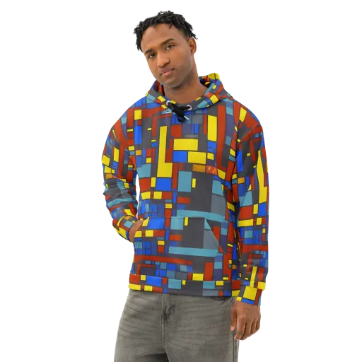 Cobalt Construct on a Cotton Hoodie