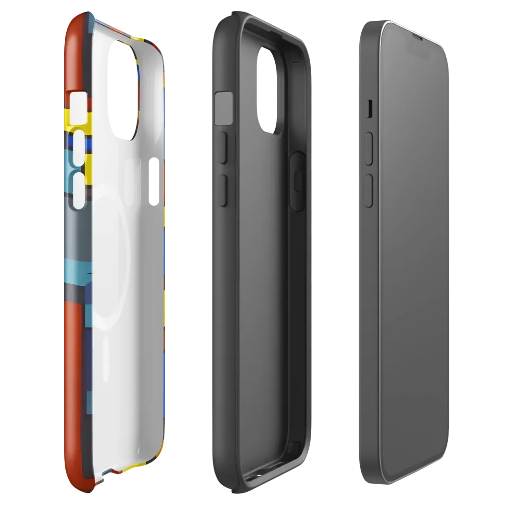 Cobalt Construct on MagSafe Tough Case for iPhone® — Front