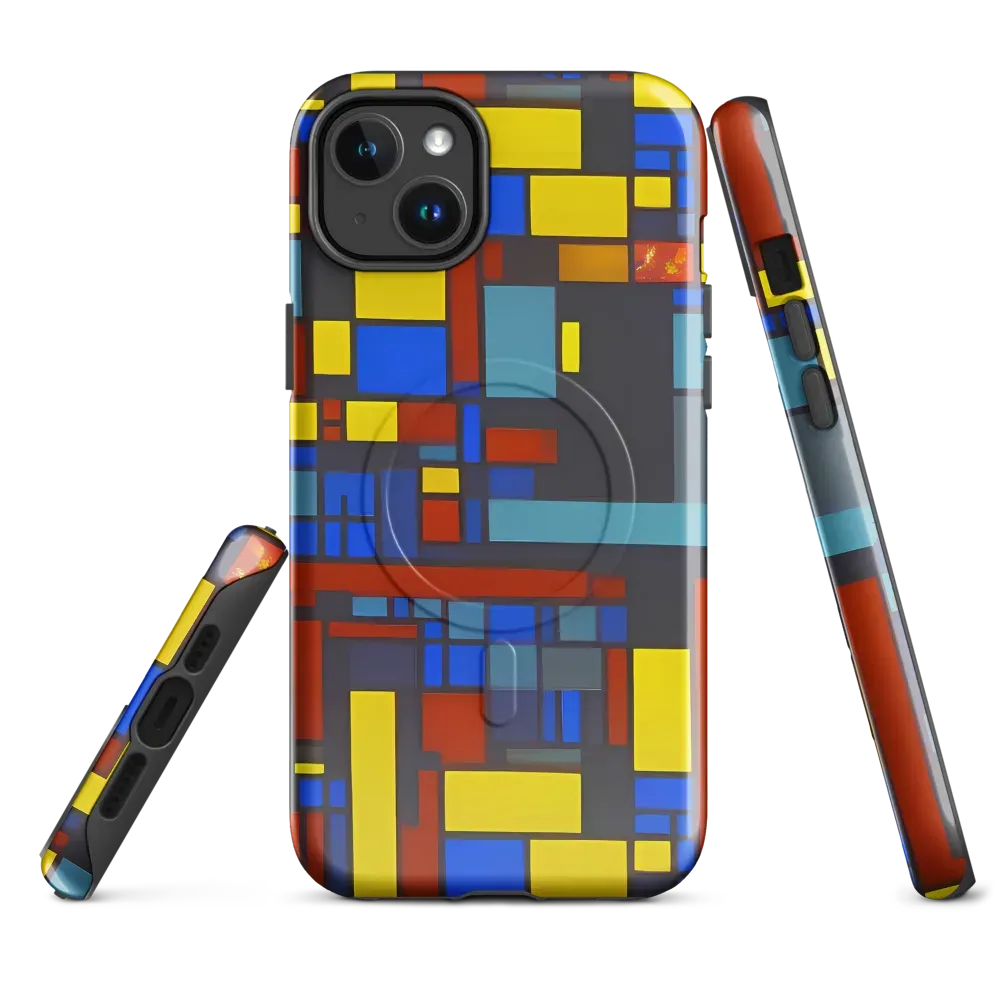 Cobalt Construct on MagSafe Tough Case for iPhone® — Front