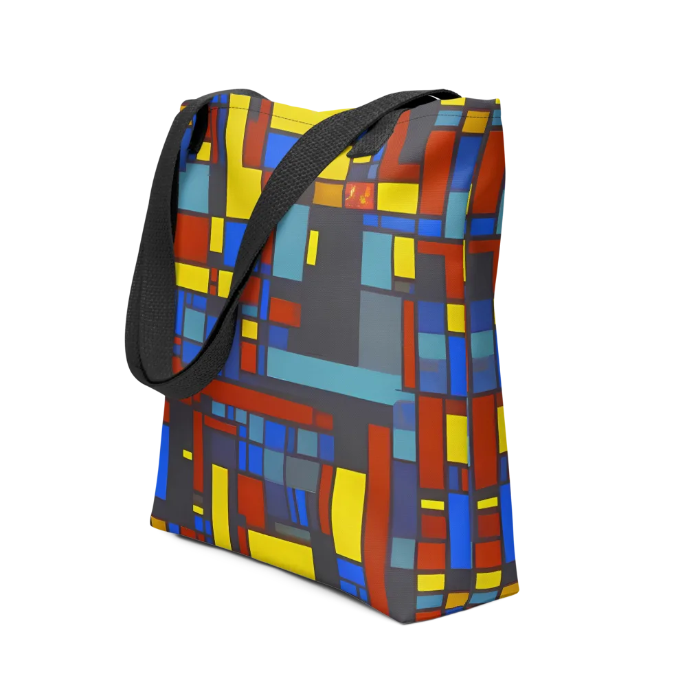 Cobalt Construct on Tote Bag — Front