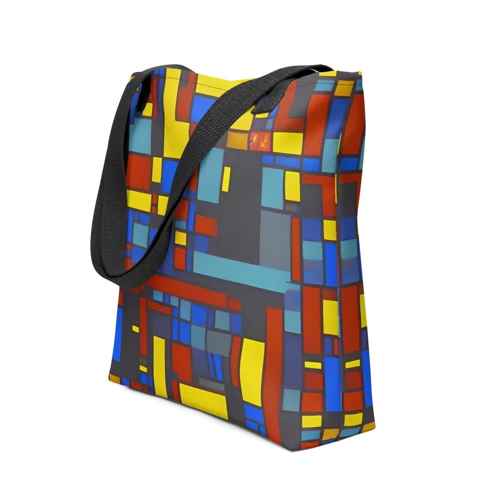 Cobalt Construct on Tote Bag — Front