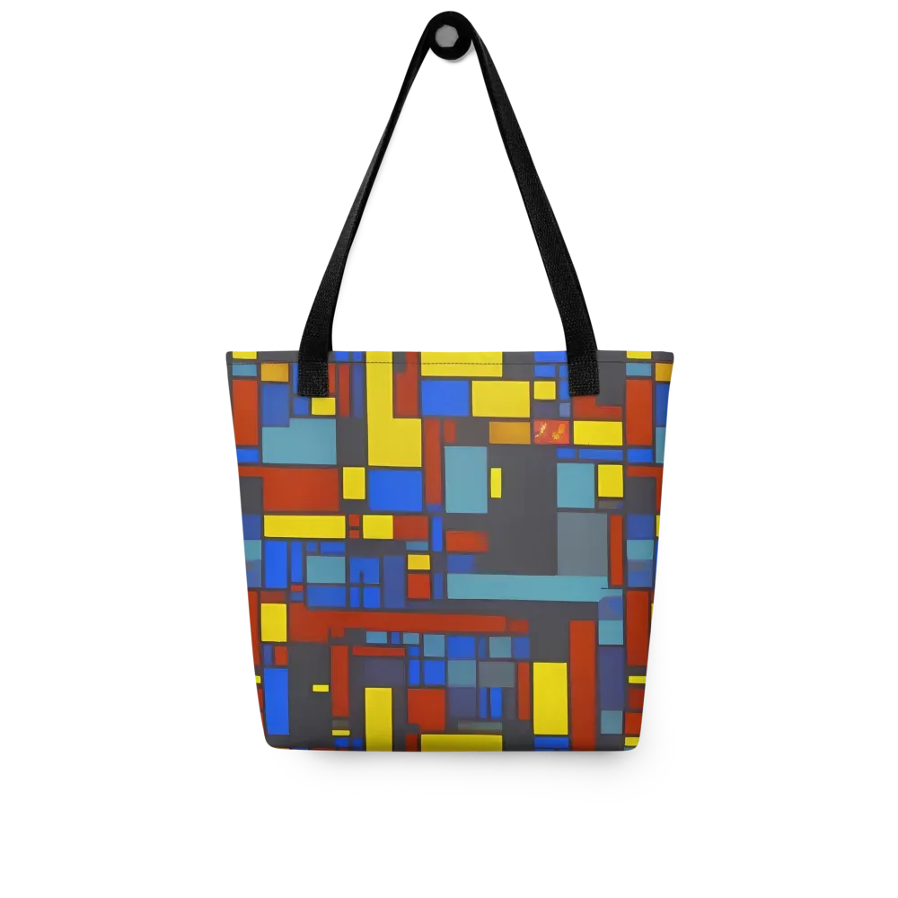 Cobalt Construct on Tote Bag — Front
