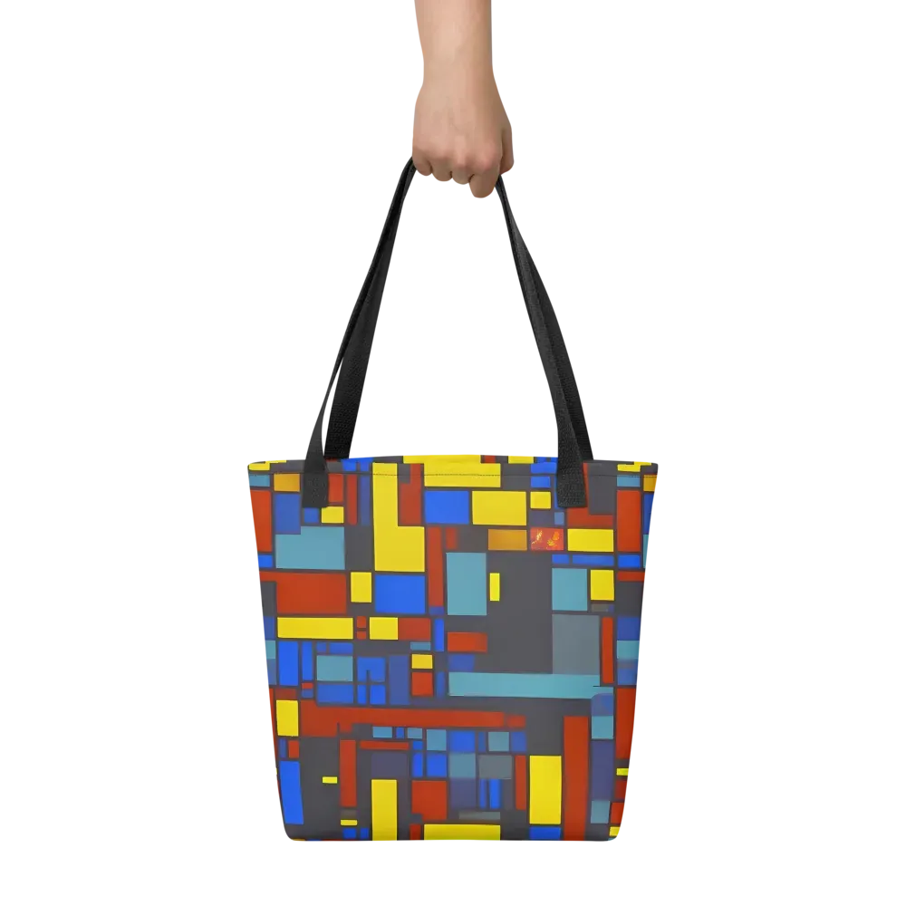 Cobalt Construct on Tote Bag — Front