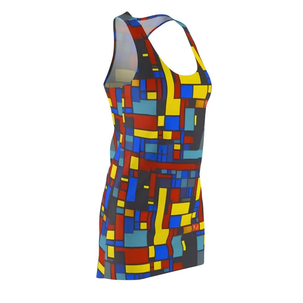 Cobalt Construct on Racerback Dress — Front Side