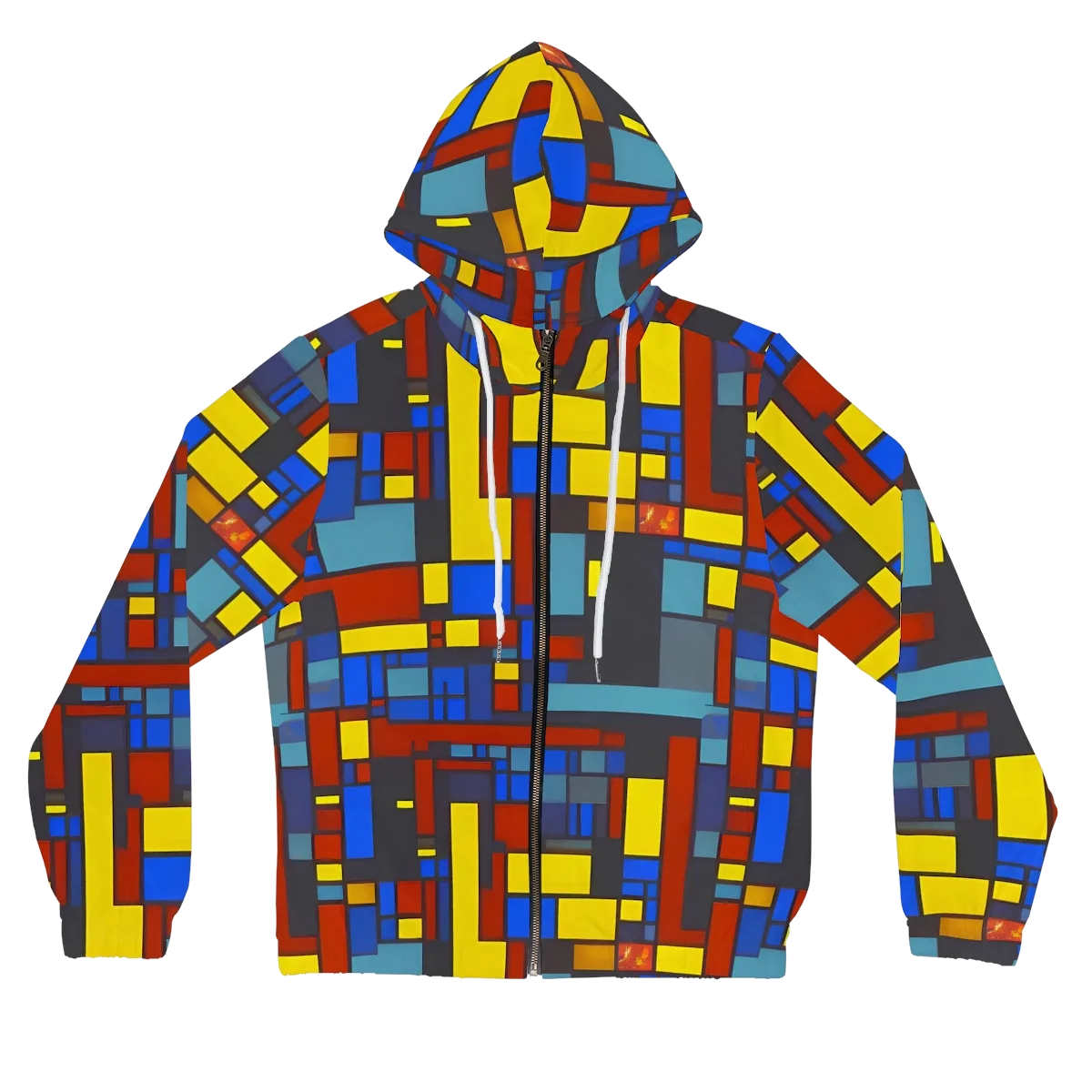 Cobalt Construct on Women's Full-Zip Hoodie — Front