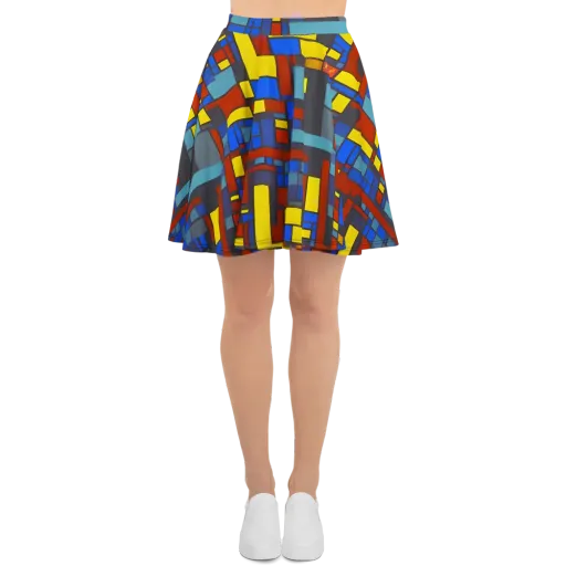 Cobalt Construct on a Skater Skirt