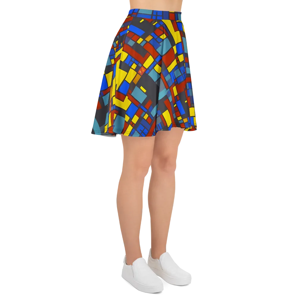 Cobalt Construct on Skater Skirt — Right
