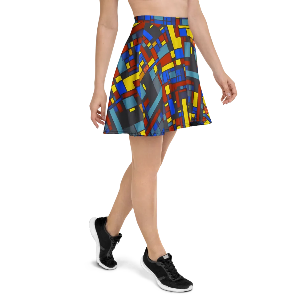 Cobalt Construct on Skater Skirt — Right