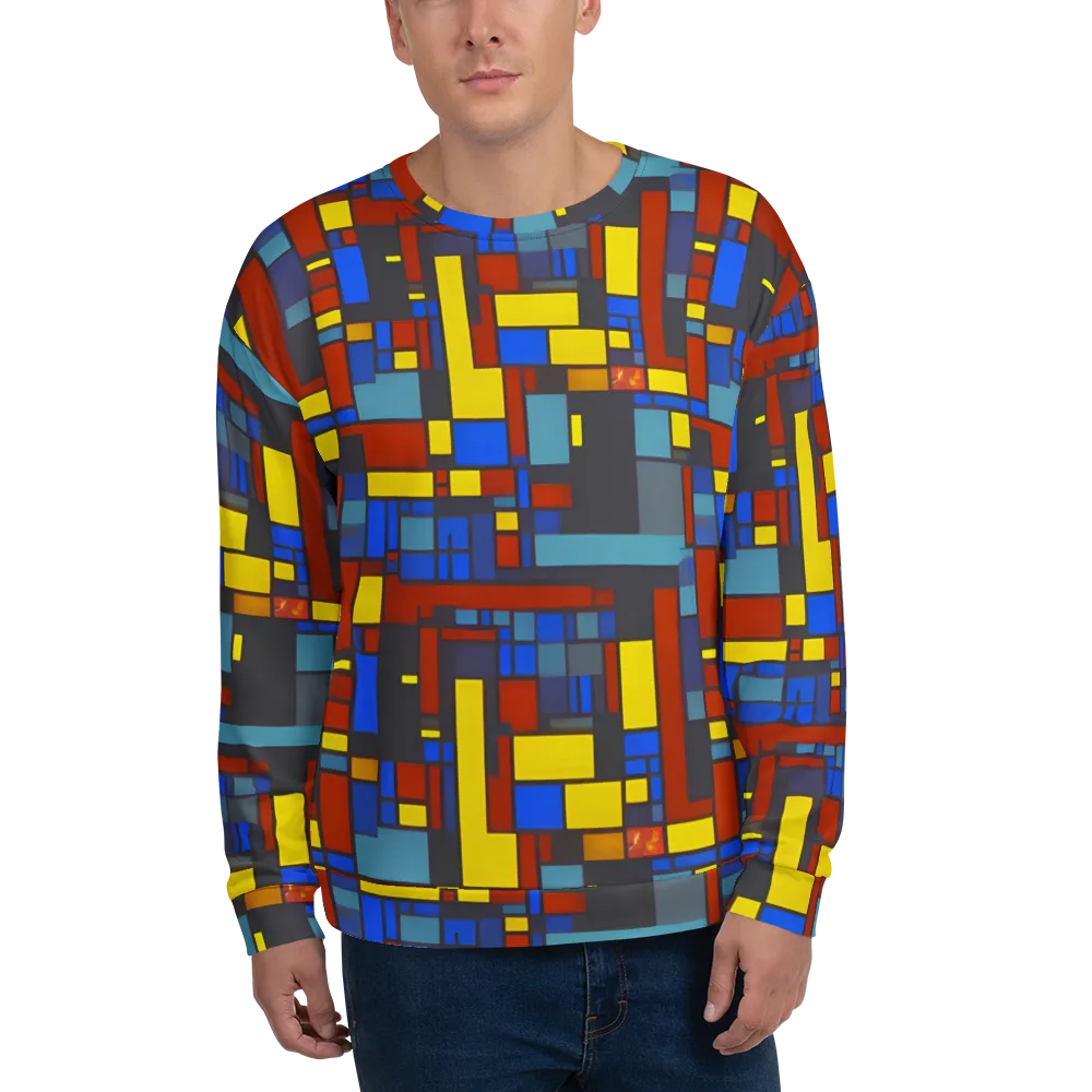 Cobalt Construct on Sweatshirt — Front