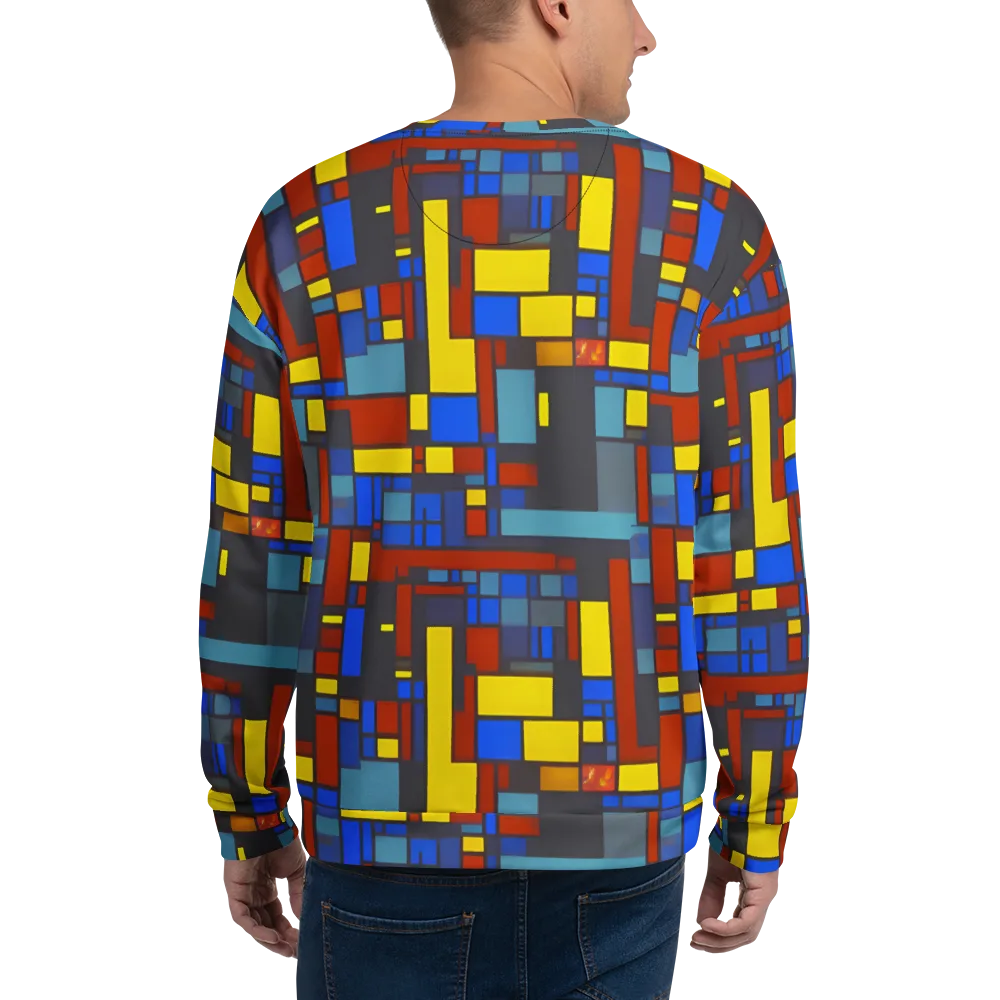 Cobalt Construct on Sweatshirt — Back