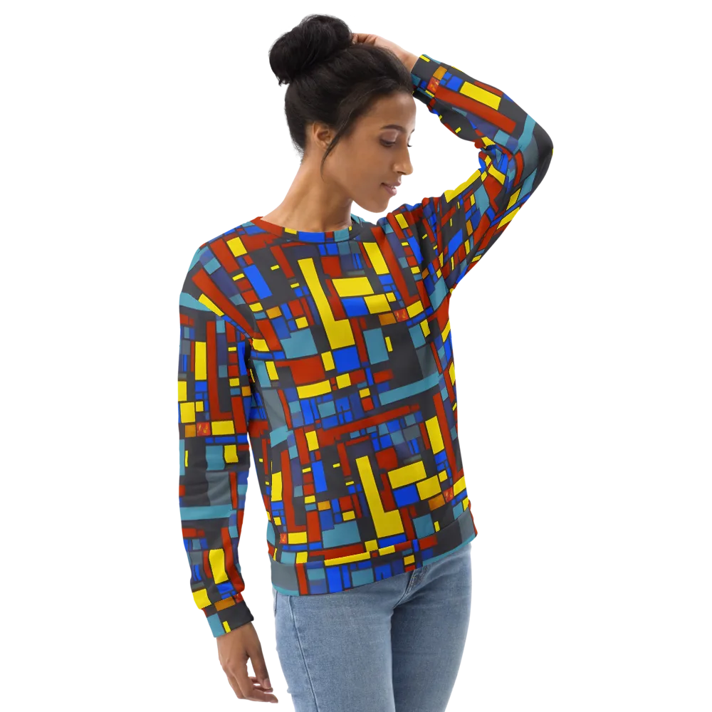 Cobalt Construct on Sweatshirt — Right Front