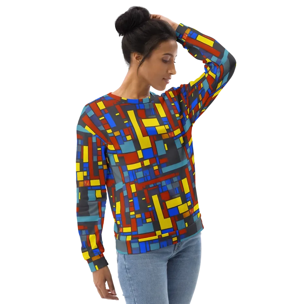 Cobalt Construct on Sweatshirt — Right Front