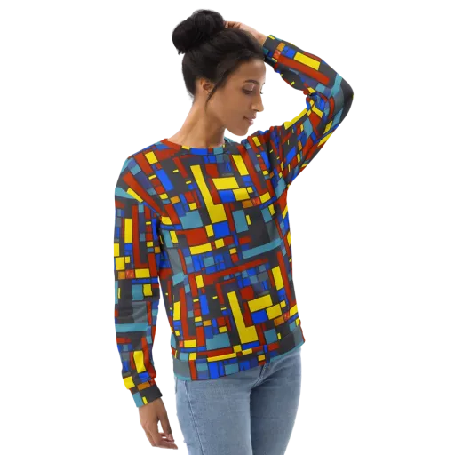 Cobalt Construct on a Sweatshirt