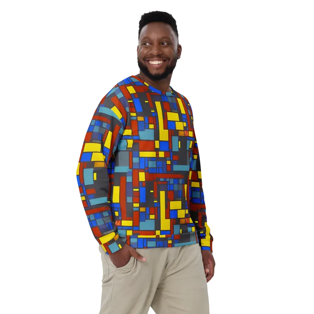 Cobalt Construct on Sweatshirt — Front