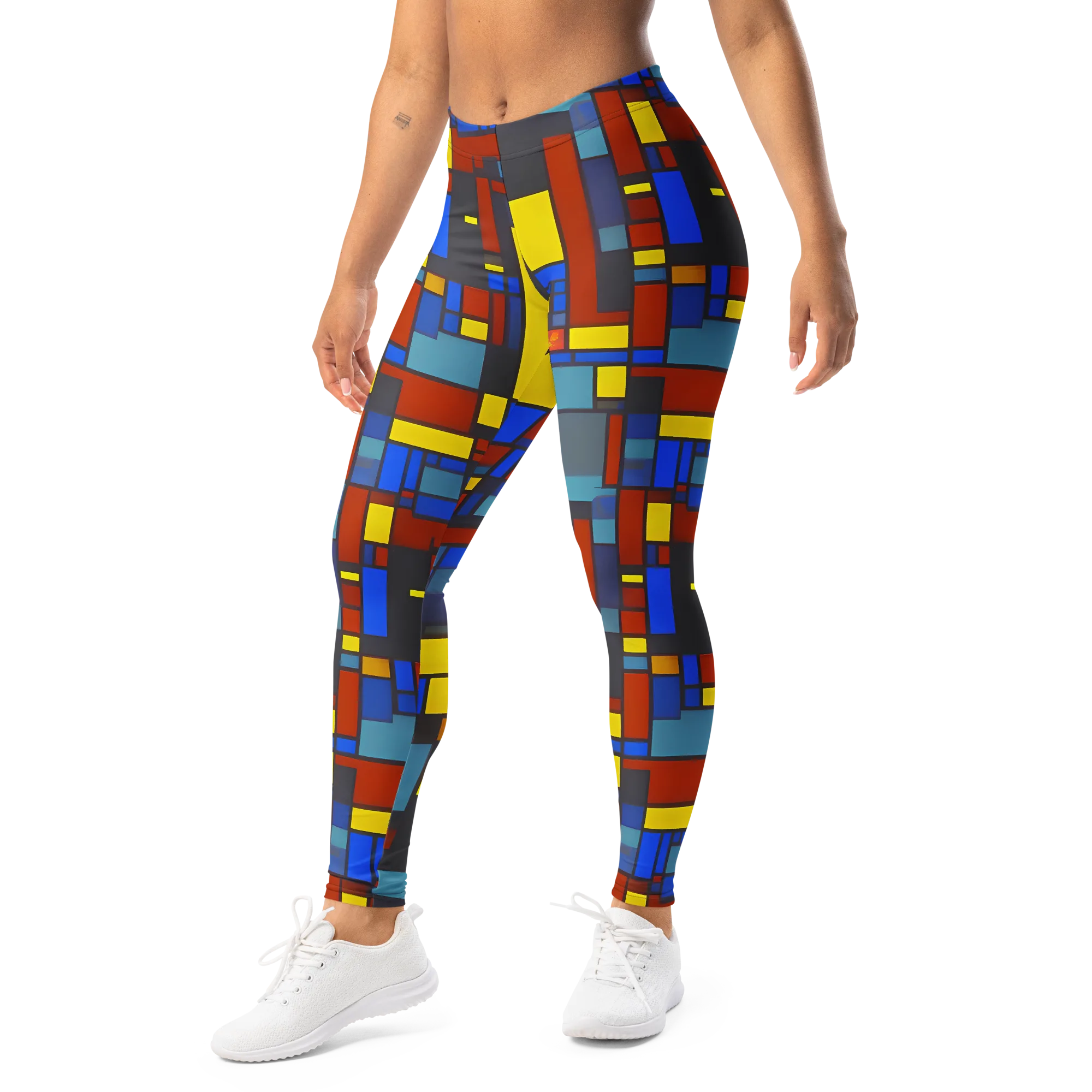 Cobalt Construct on Leggings — Left Front