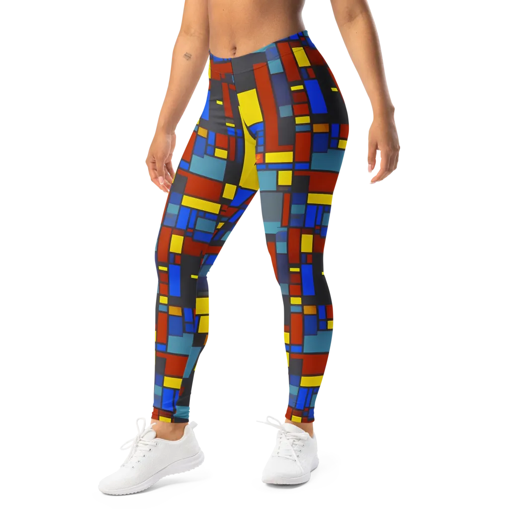 Cobalt Construct on Leggings — Left Front