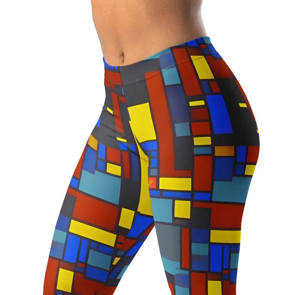 Cobalt Construct on Leggings — Left Front
