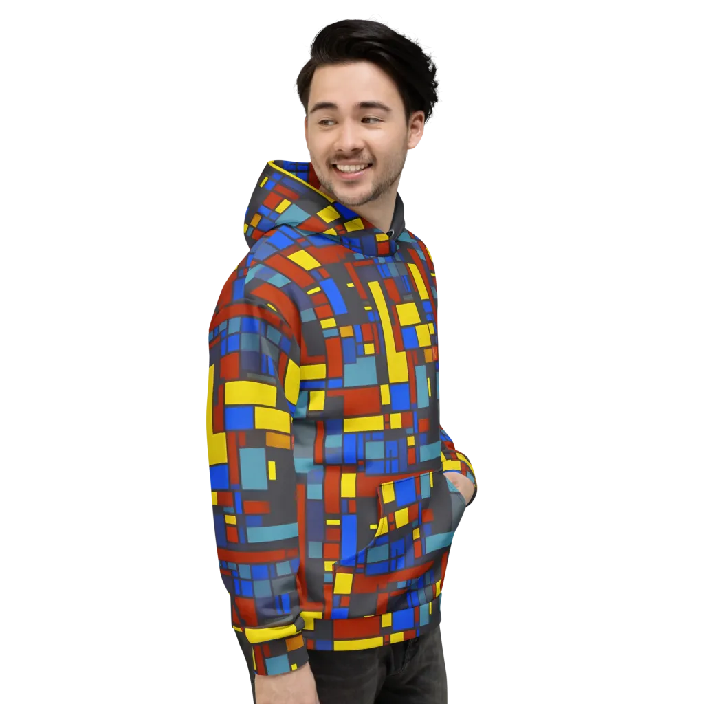 Cobalt Construct on Hoodie — Right